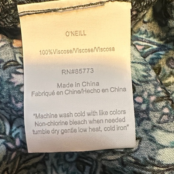 O'Neill Green and Black Crochet Detail Tank Top - Picture 5 of 5